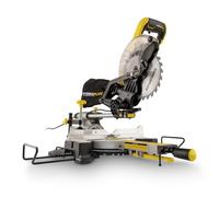 Powerplus Scie à Onglet Électrique de 1600 W POWX075720DB - Scie Circulaire Téléscopique pour Coupes Droites et d'Onglet Ø 210 mm - Laser Intégré - avec 1 Accessoire