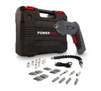 Powerplus Tournevis Batterie POWE00020 - Tournevis sans Fil, Couple Maximal de 3 Nm, Câble USB, Accessoires et Étui Inclus