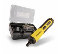 Powerplus Tournevis Batterie POWX00420 - Vitesse de Rotation de 250 tpm, Couple de Serrage de 4 Nm, avec Câble USB