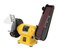 PowerplusX banc de ponçage 2en1 240 W + disque abrasif rotatif + 3 bandes abrasives