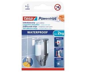 Powerstrips Pastille adhésive LARGE WATERPROOF, blanc