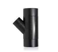 PowerTec 70190 Raccord en Y, 10,2 x 6,4 cm, noir, 10,2 x 6,4 cm