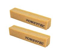 POWERTEC 71002-P2 Lot de 2 bâtons de nettoyage abrasifs pour bandes et disques abrasifs 21,6 cm | Gomme en caoutchouc naturel - Outils d'atelier de menuiserie pour ponçage de la perfection