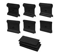 POWERTEC 71441 Lot de 3 patins flexibles en mousse et 6 poignées profilées pour le ponçage des profils convexes et concaves