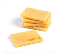 POWERTEC 71895 Lot de 5 nettoyants pour Bandes abrasives, disques et papiers de Verre, Gomme en Caoutchouc Naturel, Blocs de Nettoyage abrasifs pour ponceuses, Skateboards, Chaussures, pagaie de