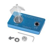 POWERTEC 71974 Étau magnétique pour fraise à défoncer Tige de 6,35 mm et 1,27 cm avec roulement unidirectionnel pour un changement de roulement facile, un nettoyage et un affûtage - Étau porte-embout