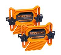 POWERTEC Lot de 2 planches de plumes tandem universelles pour scie de table, table de toupie, clôture et scie à ruban, outils et accessoires pour le travail du bois pour réduire le rebond et augmenter