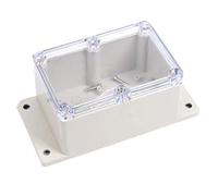 POWERTOOL Boîte de jonction IP65 - Boîtier étanche pour instruments électriques en ABS - Boîte à projets électriques pour projets électroniques, unités d'alimentation (1 pièce, transparent)