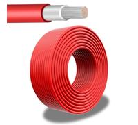 PowerWerk - Câble solaire 6 mm² noir - 30 m - Certifié TÜV - Résistant aux UV, flexible, photovoltaïque, câble PV, câble de raccordement solaire pour panneau solaire, onduleur et régulateur de charge