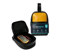 Powfix Pochette PU pour Fluke 15B+ Multimètre, Sacoche Noir & Jaune | Étui de Protection Rigide en Similicuir | Housse Souple Anti-Poussière pour Voltmètre, Ohmmètre & Câbles (Sacoche Seule)