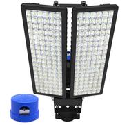POWFUL Projecteur LED d'extérieur 200 W avec capteurs crépusculaires, 28 000 lm, crépusculaire à l'aube 6500 K, blanc froid, IP67, étanche IP67, pour cour, jardin