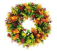 PP Couronne Artificielle D’Eucalyptus Aspect Réaliste, 35cm | Décoration Murale, Usage Maison et Banquet, Finition Soignée, Couleur Vive, Peu Fragile