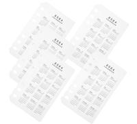 PP Intercalaires de Classeur A6 Détachables 5 Pièces | Séparateur Transparent, Impression Claire sans Décoloration, Lot, pour Cahier Quotidien