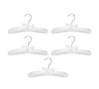 PPcdfre 5 x Cintre de Satin Blanc Rembourre pour Vetements des Enfants