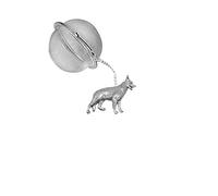 PPD09 Infuseur en forme de boule en acier inoxydable Motif berger allemand
