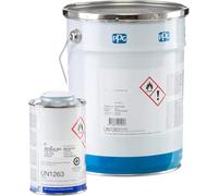 PPG Sigma Coatings Sigmadur 550 2K Peinture Marine Polyuréthane Haute Résistance RAL pour Bateau, Yachts, Carrelage, Baignoire, Douche (Blanc Pur (9010), 4 L (46,4m²))
