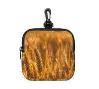 PPHGUT Sac de rangement carré imperméable pour femme et homme Motif champ de blé