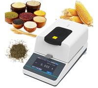 PPLDABNK Analyseur D'humidité Numérique De Haute Précision | Lampe Chauffante Halogène, 40°C-160°C, Fonction Balance/four Intégrée, Interface RS232, For Poudre, Thé, Nourriture, 110g(D)