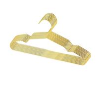 PPQIRU Cintres 10 pièces Petits cintres dorés Enfants vêtements cintres Manteaux Pantalons étendoir Garde-Robe Cintre Adulte Jupe Robe(25cm)