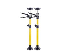 PPQIRU Etai De Soutien Télescopique Lot de 2 vérins télescopiques en Acier for cloisons sèches, Outil de Levage Manuel Extensible et antidérapant(Yellow,50-115cm)