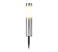 PQLXJJYUR Voie lumière solaire jardin extérieur étanche en acier inoxydable paysage intelligent cour pelouse réverbère lumières lampe IP65 décoration Vif Et éClatant(Warm Silver,1W Normal size)