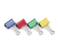 Rapesco Pinces à double clip 19 mm – Couleurs assorties – Lot de 10