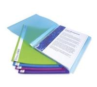 Rapesco Chemise de présentation Flexi 0916 - A4, 20 pochettes, couleurs assorties, lot de 10