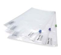 Pqt de 25 Chemises à Zip en plastique couleurs vives transparentes A4+ G