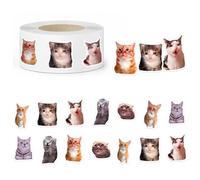 PQUELM 500 PièCes Autocollant Chat MèMes, Pour Ordinateur Portable Et TéLéPhone Portable DéCoration,Cadeaux Inspirants Pour Les Enfants