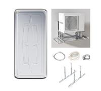 PQXQZ Bac de Vidange en Acier Inoxydable, Bac Condensat Clim, Bac à Eau pour Climatiseur, Kit de Raccord de Vidange pour Fenêtre AC et Mini Unités Split (Color : Bottom outlet, Size : 93x44cm/37x17i