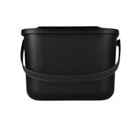 Practic Poubelle bio - Poubelle à compost - Poubelle pour déchets de cuisine - 6 litres - Noir - Mini Bini