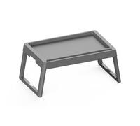 Practic Table pliante portable | Plateau de petit-déjeuner pliable en plastique robuste 26 x 61,5 x 35,5 cm | Tablette de lit idéale pour ordinateur portable, manger, jardin | Peu encombrant et léger