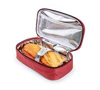 PracticDomus Porte-Sandwich Thermo-Isolant pour Enfants Iris Barcelona Modèle Fun. Couleur Bourgogne