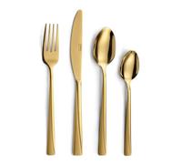Pradel Essentiel Absolu Service 16 couverts Inox Pour 4 personnes, PVD Doré