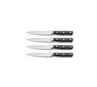 Generique Couteaux à steak Blason – Acier inoxydable 13 C, finition satinée noire – Set de 4