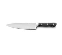 PRADEL ESSENTIEL - Couteau de chef - Blason - Acier inoxydable 13 C, Finition Satinée - Lame 20 cm - Noir