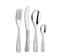 PRADEL ESSENTIEL - Coffret 24 couverts de table pour 6 personnes - Ethnic - Acier inoxydable 18/0, Finition Brillante