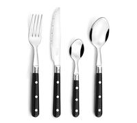 Amefa Ménagère PRADEL Essentiel 24 couverts pour 6 personnes Bistro-Club Acier inoxydable 18/0 Crème