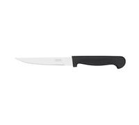 Pradel Essentiel Polypro Couteaux steak/viandes Acier 13C, Lot de 12, Noir