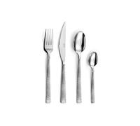 PRADEL ESSENTIEL - Ménagère 24 couverts de table pour 6 personnes - Silex - Acier inoxydable 18/0, Finition Standard - Inox