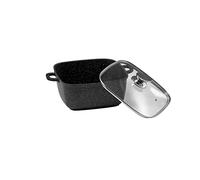 Pradel Excellence 52524M Faitout Carré 24 cm, Acier, Façon Pierre, 24 cm, 24 x 24 x 11 cm, Ancien Manche