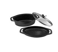 Pradel Excellence - 52804M - Cocotte Ovale 3 Pièces "Façon Pierre", tous Feux dont Induction
