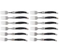 Pradel Excellence - 7210G-6NT - Boîte de 6 Fourchettes - Acier Inoxydable - Manche Gris Marbré - Boîte Vitrine - Élégance et Praticité - Dimensions 25.7 x 16.7 x 2 cm (Lot de 2)