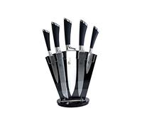 Pradel Excellence - Bloc Couteaux Tournant 5 Pièces - 5 Couteaux (Office, Utilitaire, de Chef, à Découper, à Pain) - Ustensiles Compatibles Lave-Vaisselle - Lames en Acier Inoxydable - Boîte Couleur