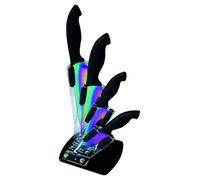 excellence bc004ti bloc de 4 couteaux lames revêtement en titane/acier inoxydable