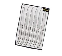Pradel Excellence I7551-6, Boîte de 6 Couteaux Laguiole de Table, Acier Inoxydable, INOX, 25 x 16 x 2 cm