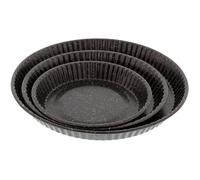 PRADEL EXCELLENCE Lot 3 moules à tarte 20, 24, 31 cm premium - Façon pierre