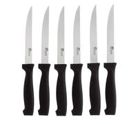 Pradel Excellence - PCOT001019 - Set Couteaux Steak 6 Pièces - Gamme Essentiels - Lames Inox - Manches Polypropylène - Parfait pour découper directement dans l'assiette