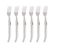 Pradel Excellence - PCOX005062 - Set de 6 Fourchettes de Table Laguiole Les Argentés - Tout Inox - Compatibles Lave-Vaisselle - Élégance et Robustesse au Quotidien, Argenté