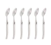 Pradel Excellence - PCOX005063 - Set de 6 Cuillères à Soupe Laguiole Les Argentés - Tout Inox - Compatibles Lave-Vaisselle - Élégance et Robustesse au Quotidien, Gris